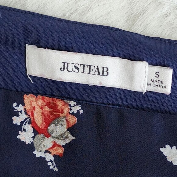 JustFab Navy Floral Mini Dress - Picture 8 of 10